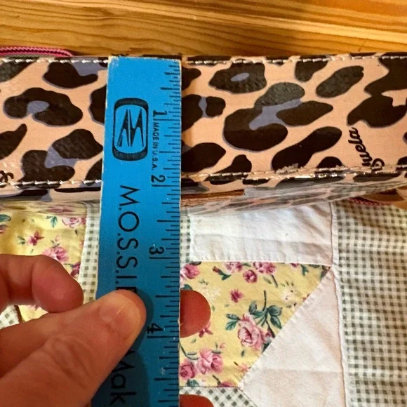 Consuela Leopard Crossbody Bag with Pink and Tan Strap - Picture 13 of 16